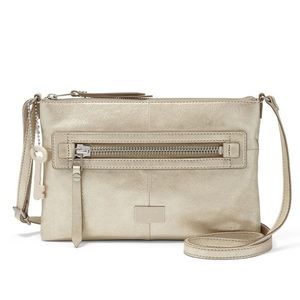 Fossil Dawson Crossbody Champagne Metallic Bag